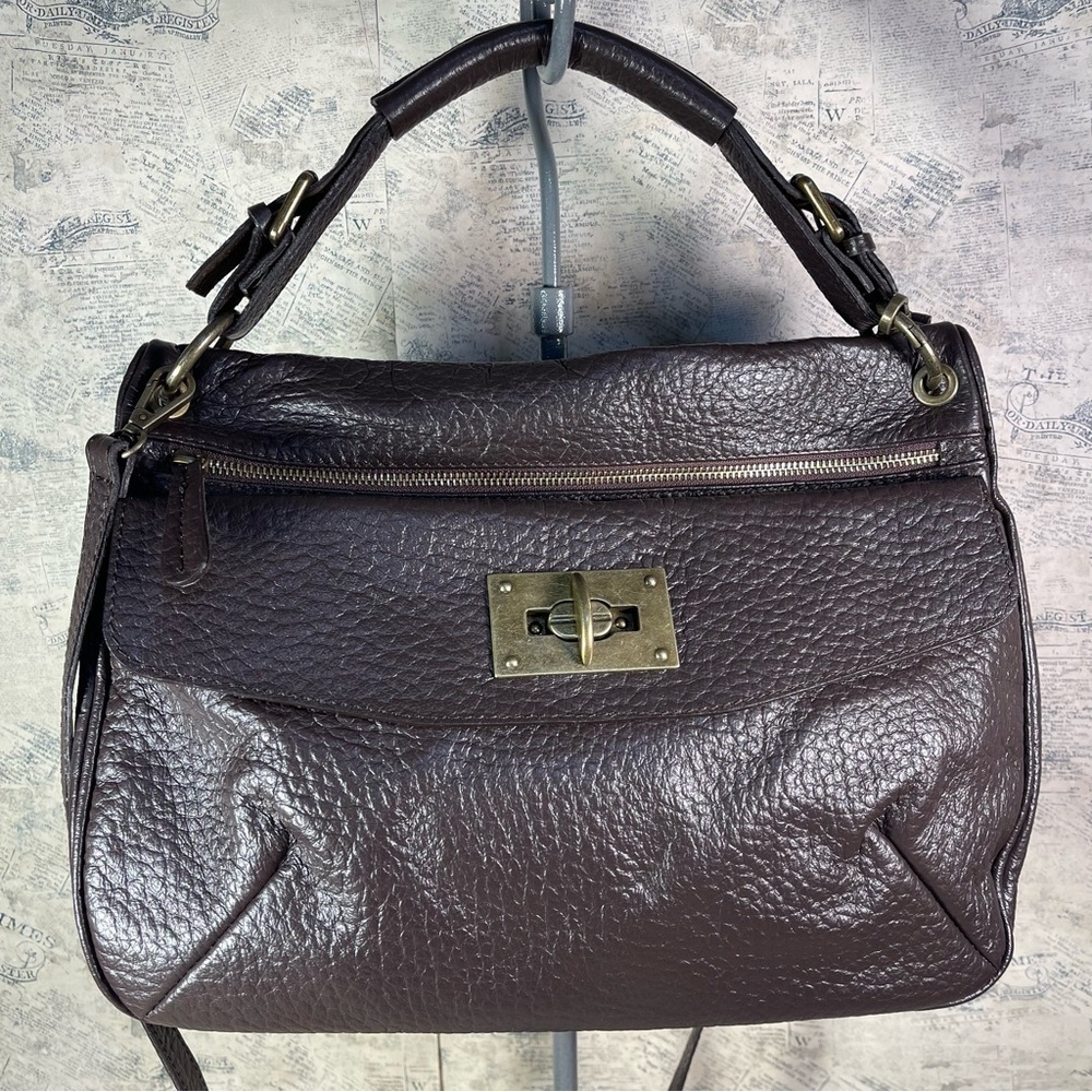 Studiomoda Italian Made Brown Large Designer Carryall Crossbody/tote